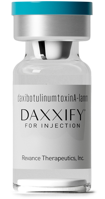 DAXXIFY vial with peptide-formulated formulation