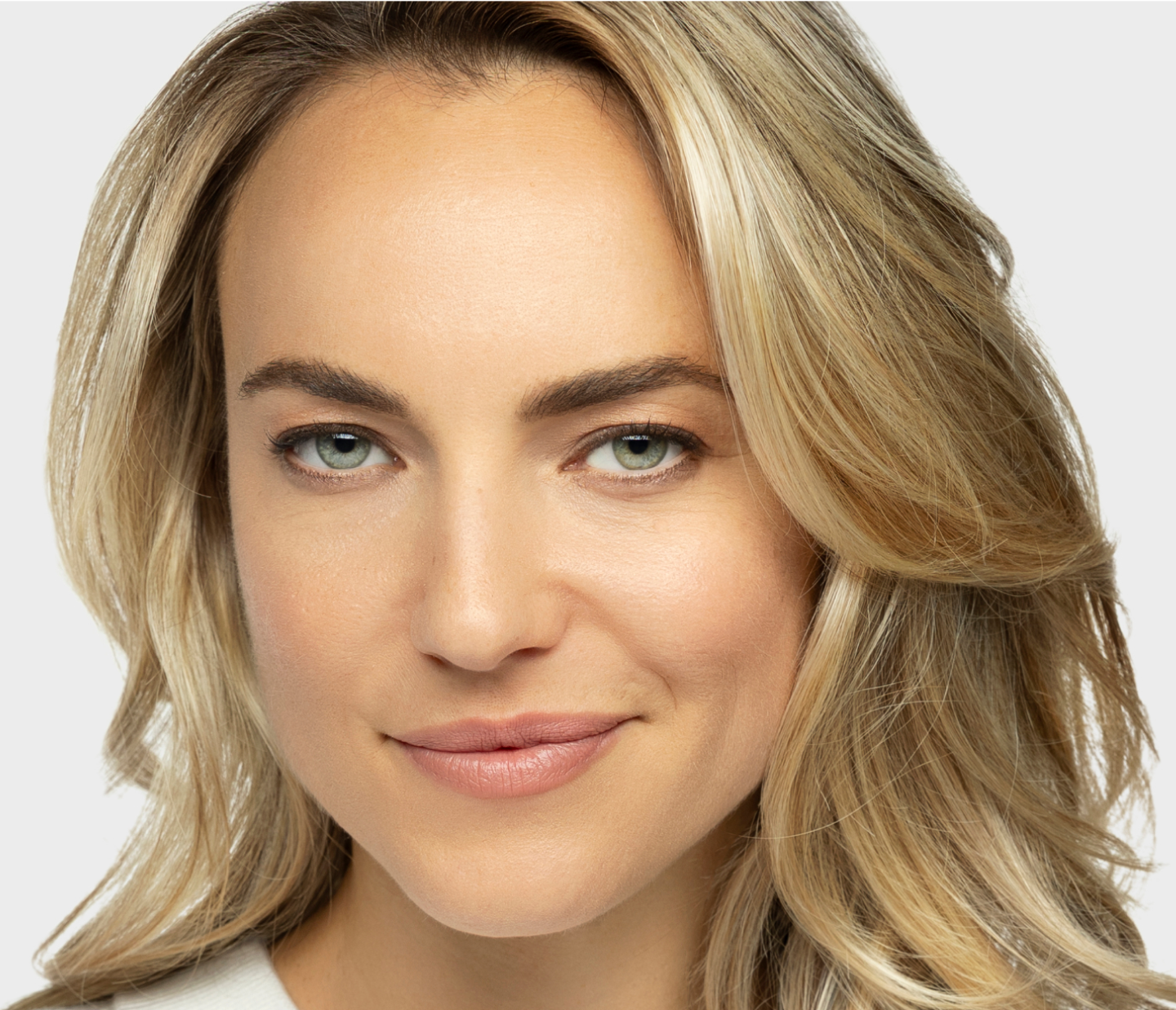 Woman with gentle smile